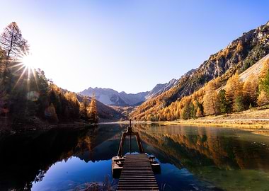 Autumn Lake Mountain Landscape