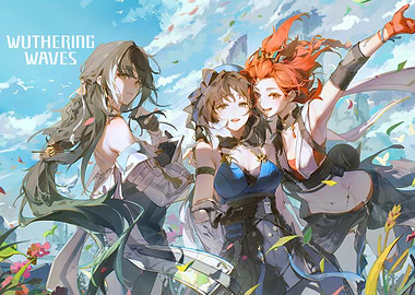 Wuthering Waves characters illustration