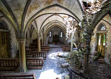 Abandoned Church Interior