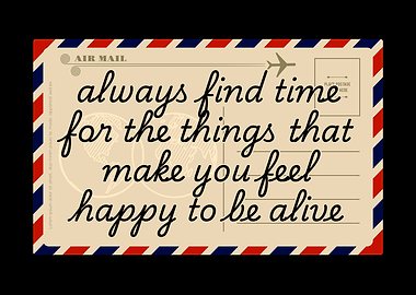 Inspirational Air Mail Postcard