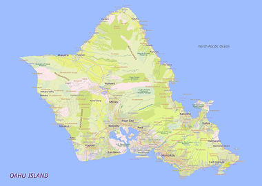 Oahu Island Map