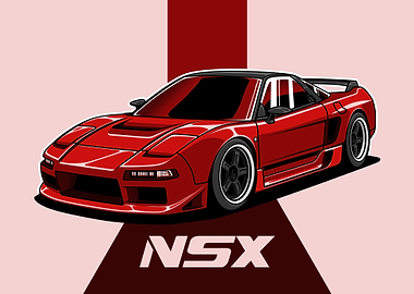 Red NSX Car