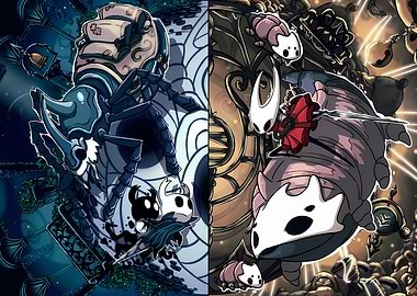 Hollow Knight Dual Artwork
