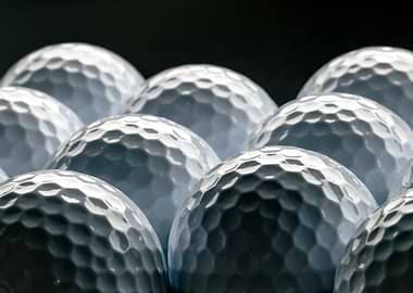 Golf Balls Close-Up
