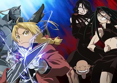 Elric Brothers vs. Homunculi Showdown