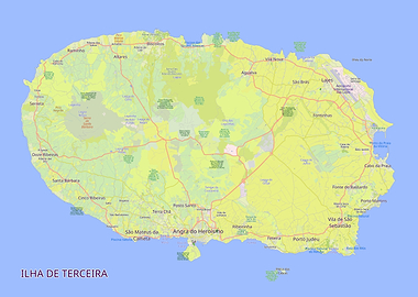 Ilha de Terceira Map