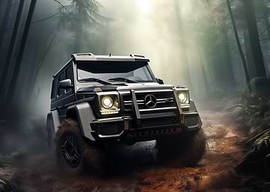 Luxury SUV Off-Road Nature