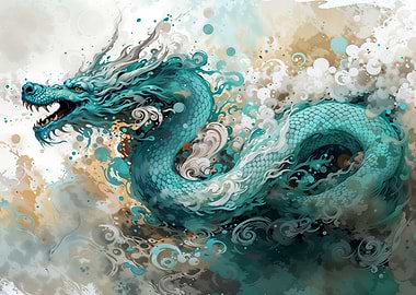 Abstract Chinese Dragon