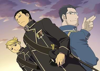 Amestrian Pillars: Mustang, Hawkeye, Hughes