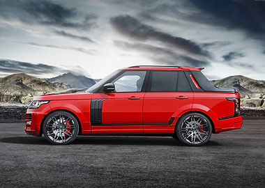 Red Range Rover Pickup Conversion