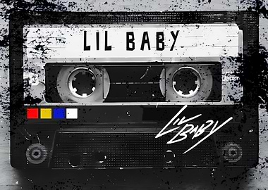 Lil Baby Cassette Tape Art