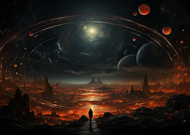 Fantasy Planetary Landscape