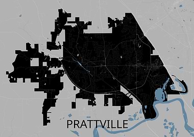 Prattville, Alabama City Map