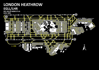 London Heathrow Airport Map
