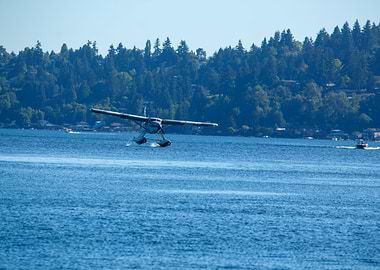 Seaplane Landing on Water