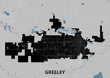 Greeley, Colorado City Map