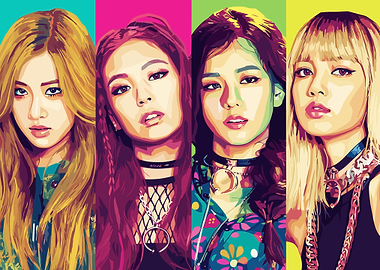 Blackpink Pop Art Portrait