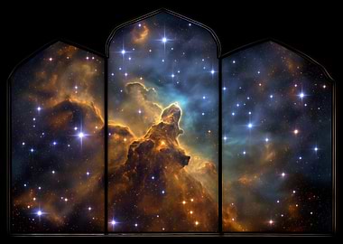 Nebula Through a Window