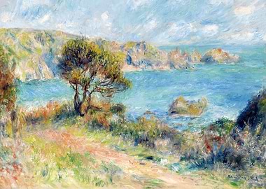 View at Guernsey (1883) by Pierre-Auguste Renoir
