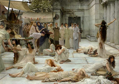 The Women of Amphissa (1887) by Sir Lawrence Alma Tadema