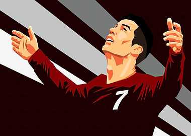 Cristiano Ronaldo Vector Art