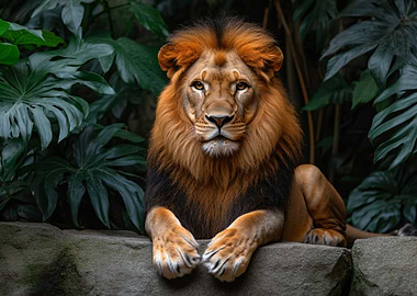 Majestic Lion Portrait