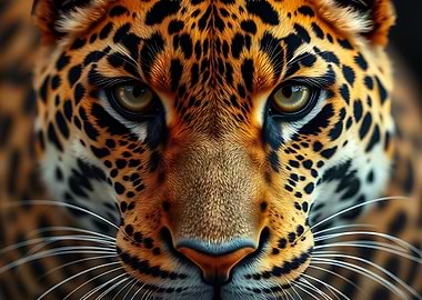 Close-up Portrait of a Leopard
