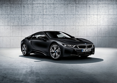 Sleek Black BMW i8