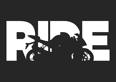 Ride Motorcycle Silhouette