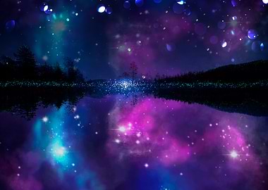 Cosmic Lake Reflection