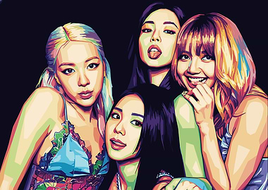 Blackpink Pop Art Portrait
