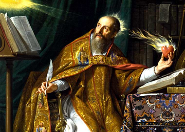 Saint Augustine of Hippo Painting