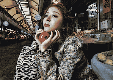 Huh Yunjin LE SSERAFIM 'SPAGHETTI'