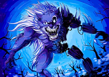 Cybernetic Werewolf Digital Art