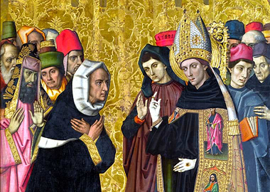 Saint Augustine Disputing with the Heretics Painting