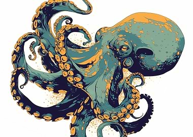 Stylized Octopus Illustration