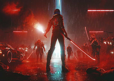 Cyberpunk 2077 fifth anniversary poster