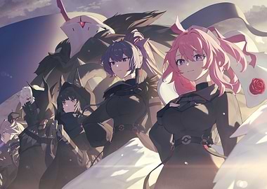 Group with Monster Character