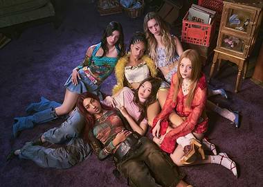 Group of Young Women in Fashion