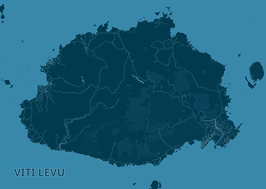 Viti Levu Island Map
