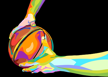 Colorful Basketball Pass