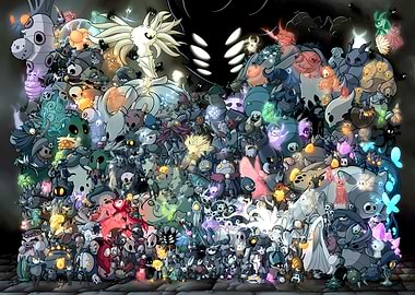 Hollow Knight Characters Collage