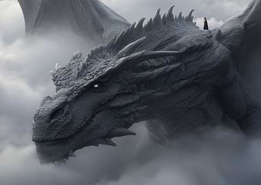 Majestic Gray Dragon