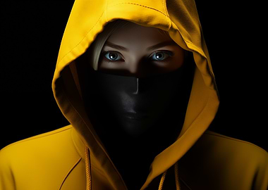 Hooded Figure with Mask