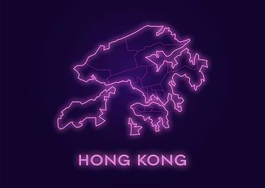 Hong Kong Neon Map