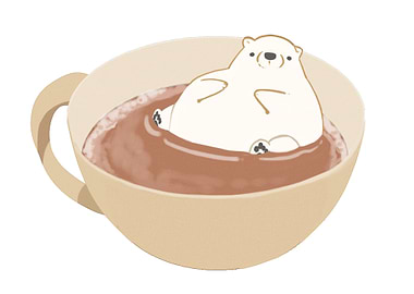 Polar Bear in a Coffee Cup