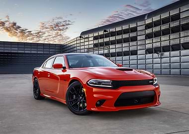 Red Dodge Charger Car