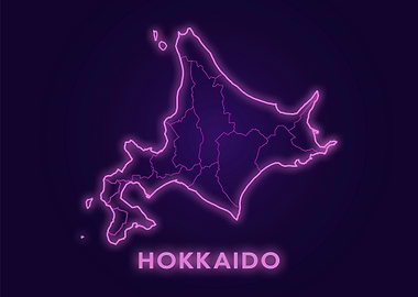 Hokkaido Neon Map