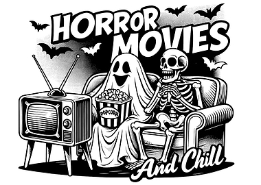 Horror Movies and Chill Illustration