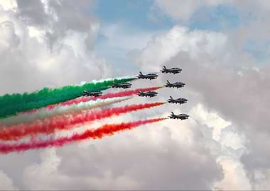 Frecce Tricolori Flypast